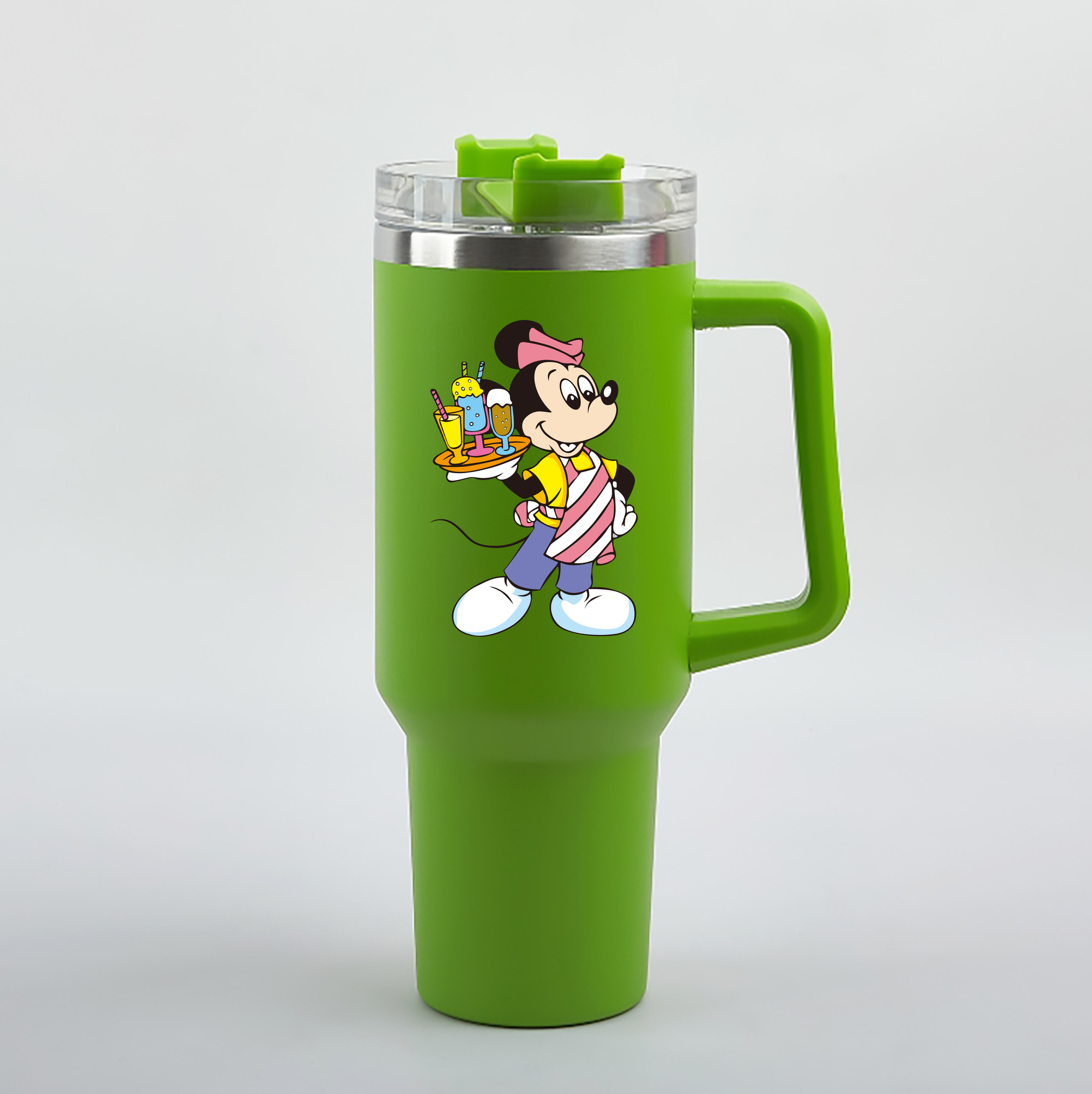 （画像用） ミッキーマウス Mickey Mouse 1200mL車用タンブラー（カラープリント）